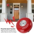 thumbnail image 4 of Red Fire Alarm Bell, 24V DC 95dB Redonda alarma de alarma para la escuela para la escuela, 4 of 7