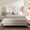 California King + Textured Ivory Canvas, variant on Harper Tall Headboard Upholstered Bed / 54" High Headboard / Elegant Simplicity / No Box Spring Needed / Easy Assembly / California King / Textured Ivory Canvas