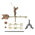 thumbnail image 2 of Good Directions Golfer Weathervane with Roof Mount, Pure Copper - 21"L, 2 of 3