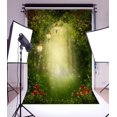 thumbnail image 2 of ABPHOTO 5x7ft Photography Backdrop Fairytale Forest with Lanterns Green Medow Flowers Backdrops for Photo Shoots Lovers Party Game Adult Kids Baby, 2 of 4