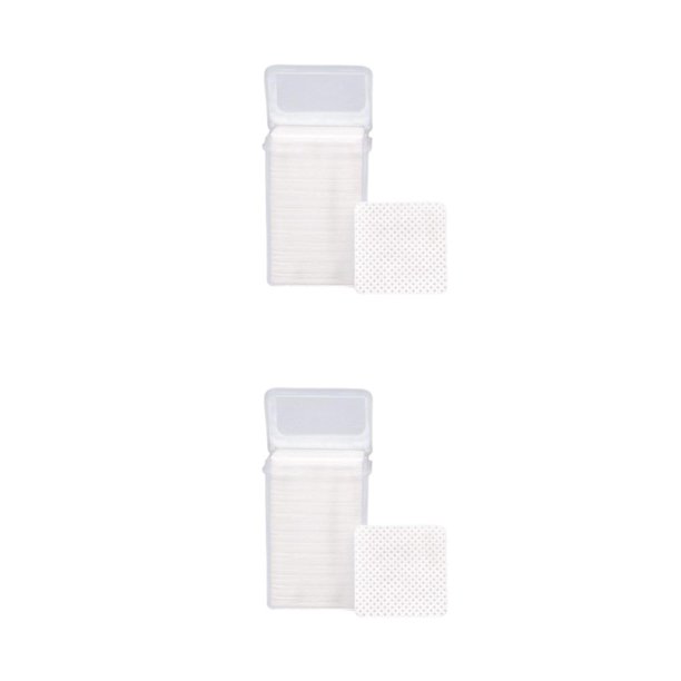 Qarigey 400 toallitas desechables para decoración de uñas, sin pelusa, para un acabado impecable, almohadillas de algodón, removedor de blanco 2Conjunto
