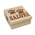 thumbnail image 1 of Saluki Dog Paw Prints Fun Text Square Rubber Stamp Stamping Scrapbooking Crafting - Large 2.75in, 1 of 7