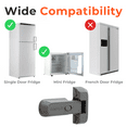 thumbnail image 6 of 2-Pack Child Proof Fridge Lock with Adhesive - No Tools Required - Refrigerator Lock for Kids - Freezer Latch to Keep Door Closed - For Toddlers, Cats, & Dogs., 6 of 6