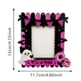 thumbnail image 2 of Btomtd Halloween Picture Frames Ornament with Ghost and Pumpkin Fence Shape, 4.7" x 4" Picture Frame with Adhesive Dots for Tabletop Decor, C, 2 of 3