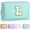 Blue, variant on TOPEAST Makeup Bag for Women Teen Girls - Birthday Gifts for 7 8 9 10 11 12 Year Old Girls, Cosmetic Bag Initial Toiletry Pouch (White A)