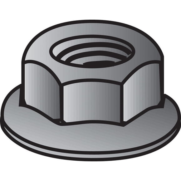 Tuerca Whiz Lock Nut HILLMAN de acero galvanizado, 1/4 pulgadas, paquete de 1