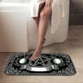 thumbnail image 4 of 1pc Pentagram Absorbent Non-Slip Bathroom Thickened Flannel Rug Decor,Soft,Quick Drying,Suitable For Indoor/outdoor Use,Bathrooms,Bedrooms,Kitchens,Terrace,Laundry Rooms,16"x24", 4 of 9