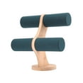 thumbnail image 4 of Soporte para pulseras, soporte para exhibición de relojes, regalo elegante, soporte para joyas, organizador de joyas para accesorios de joyería, escap Verde oscuro, 4 of 9