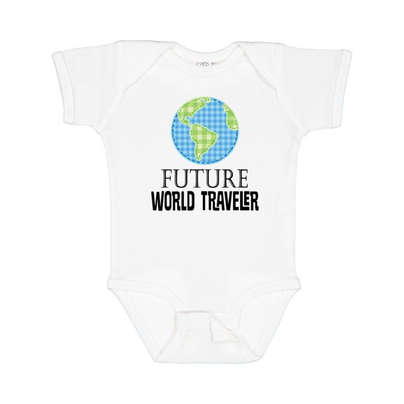 Inktastic Future World Traveler Cute Vacation Boys or Girls Baby Bodysuit