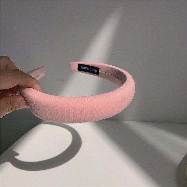Diadema plisada sencilla para mujer, diadema de alta gama, diadema fina de satén para verano, accesorios para el cabello con sello para lavar el rostro