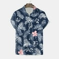 thumbnail image 6 of Mens Hawaiian Shirt Short Sleeve Button Down Shirts Tropical Floral Summer Beach Shirts,S-3XL, 6 of 7