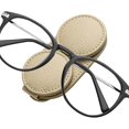 thumbnail image 1 of Clip para gafas de sol redondo beige para visera de coche - Soporte para gafas de sol con doble clip para visera - Soporte para gafas, Soporte magnético para gafas, 1 of 5