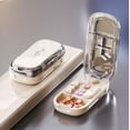 thumbnail image 2 of Portable Adjustable Pill Cutter Splitter for Halves/Thirds/Quarters, Stainless Steel with Centering Guide for Accurate Alignment of Small & Tiny Pills, 2 of 9