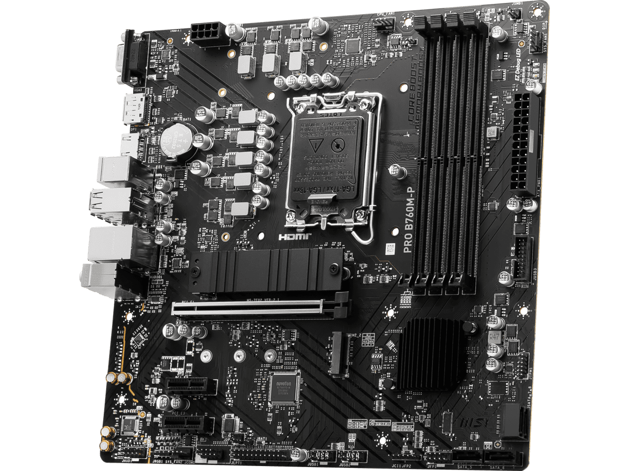 MSI B760M-P Gaming Desktop Motherboard - Intel B760 Chipset - Socket LGA-1700 - Micro ATX (prob760m-p)