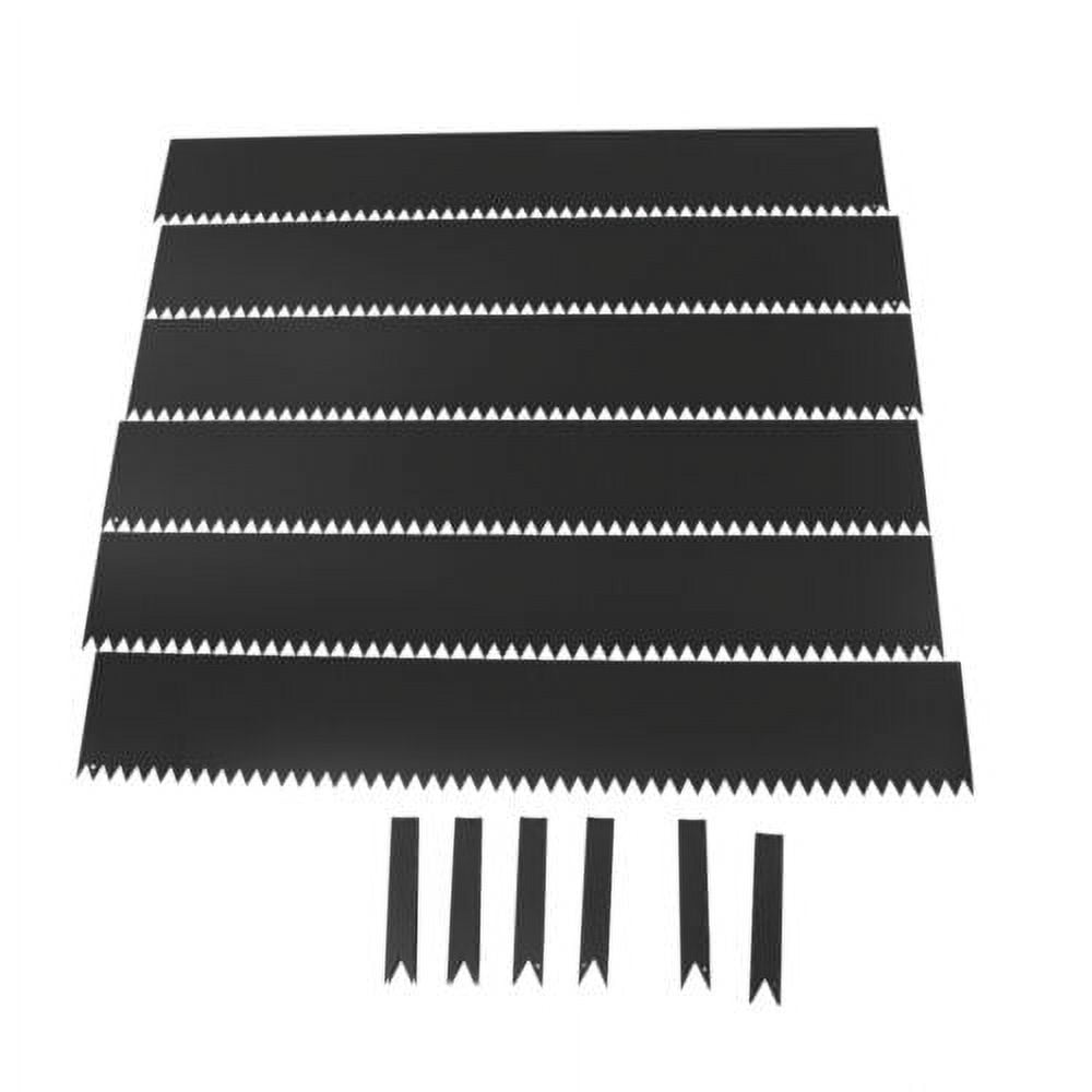 6pcs 40*6 inch Steel Landscape Edging Black Border Garden Backyard Lwan Barrier