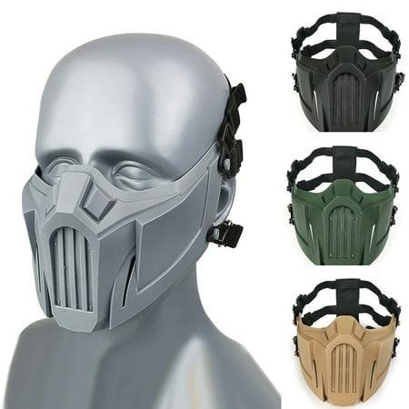 Yanerim Outdoor Tactical Hunting Airsoft Breathable Half Face Mask Protective Cover