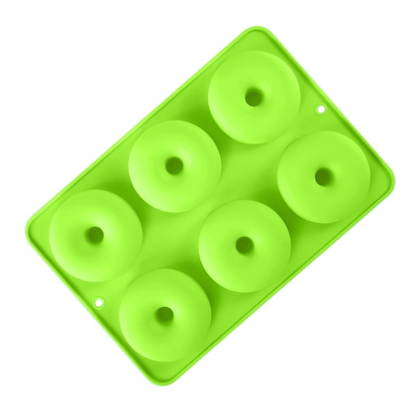 Molde de silicona para 6 muffins y donas, molde antiadherente para postres, para hacer donas, pasteles, chocolates, postres y mucho más.