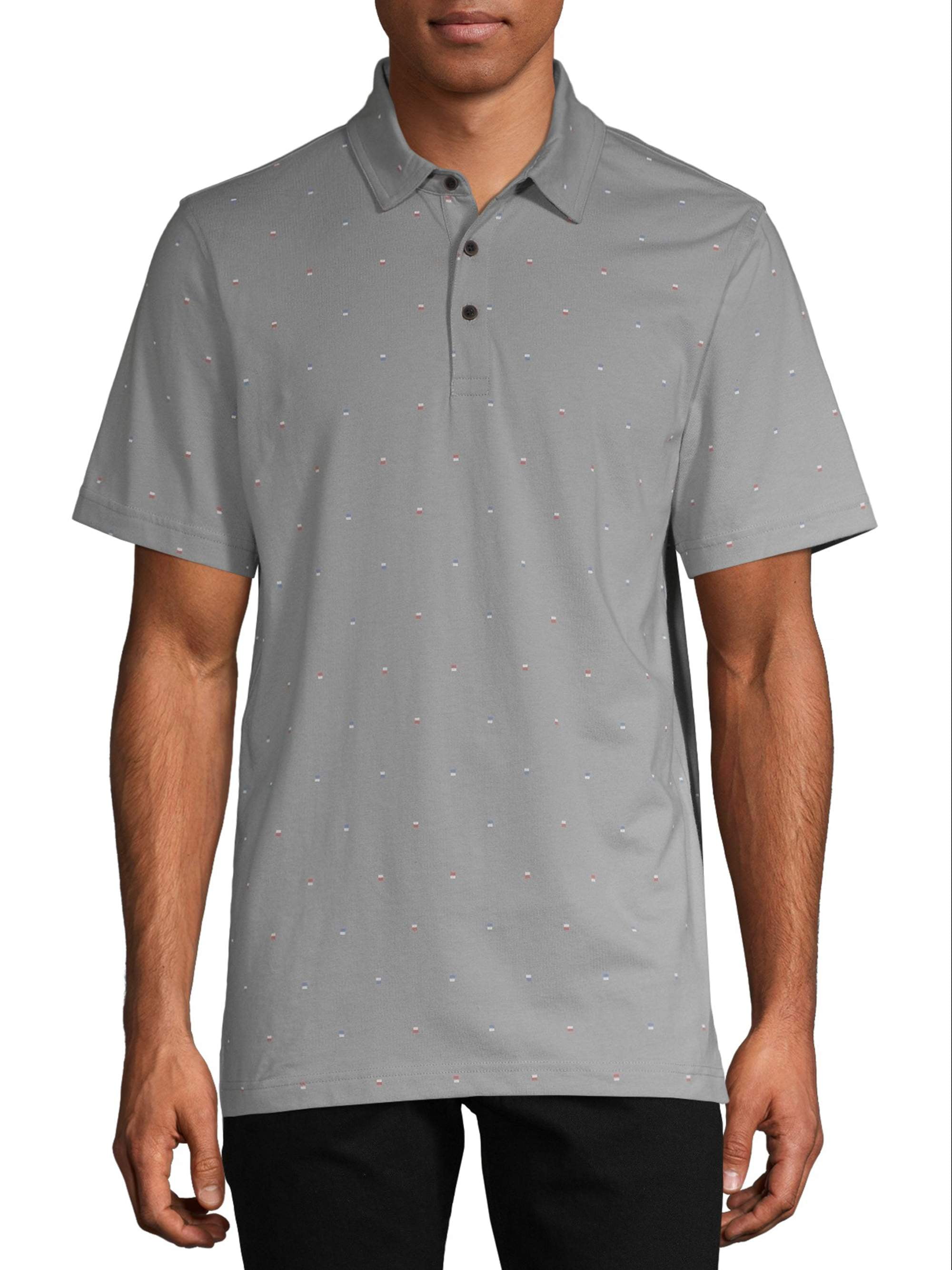 Men's All Over Print Jersey Polo Shirt