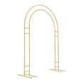 thumbnail image 4 of 150×220cm Metal Wedding Arch Stand Decorations Wedding Arch Flower Swag W/ Base, 4 of 24