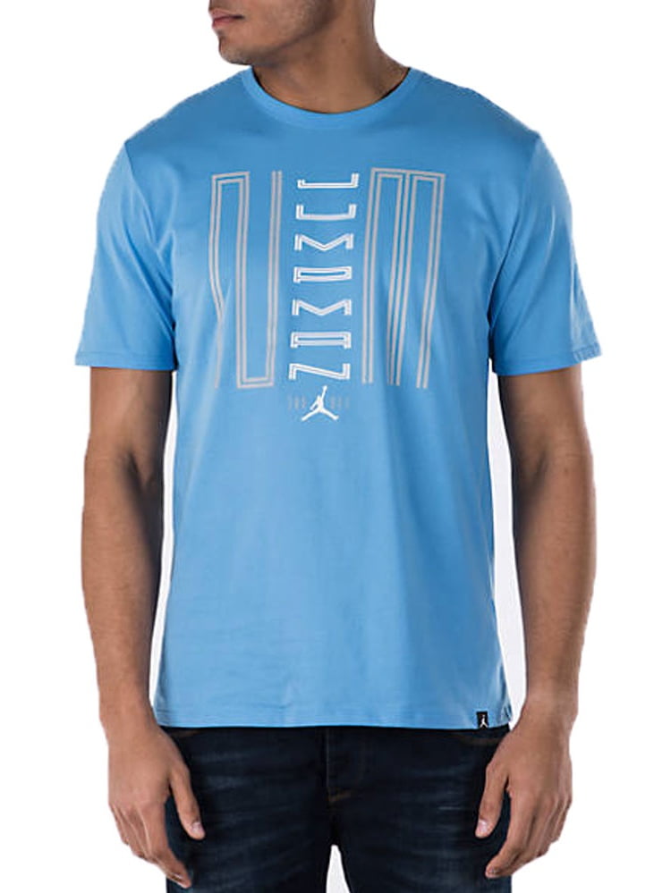Jordan 11 Jumpman 23 Men's Sportswear Casual T-Shirt Blue/Black 844282-412  - Walmart.com