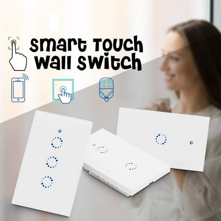 SONOFF 1 2 3 Gang AC90V-250V 600W WiFi RF Smart Wall Touch Light Switch Controller For Alexa Google Home App