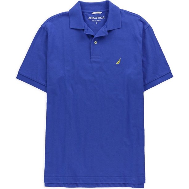 Nautica Classic Lique - Polo de rugby para hombre, color azul, pequeño Nautica polo, rugbi