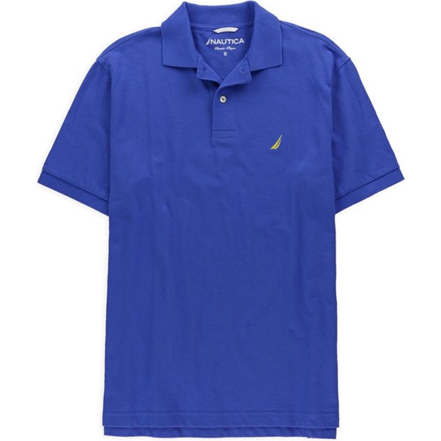 Nautica Classic Lique - Polo de rugby para hombre, color azul, pequeño Nautica polo, rugbi