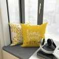 thumbnail image 3 of Pillow Covers 16x16, Sofa Throw Pillow Covers, Decorative Outdoor Linen Pillow Covers Set of 4 for Couch Sofa Bed and Car 16x16 Inch 40x40 cm (Yellow, 16x16,Set of 4), 3 of 6