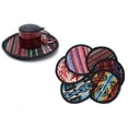 thumbnail image 3 of opvise 1 Pc Random Color Style Ethnic Round Heat Resistant Pot Holder Non-Slip Mat, 3 of 8