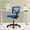 Blue, variant on Gianna Armless Desk Chair, Home Office Rolling Adjustable Ergonomic Chairs with Low Back