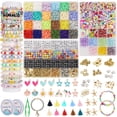 thumbnail image 1 of Kit para hacer pulseras OCARDI para niñas con cuentas de arcilla y cuentas de vidrio, 1 of 6