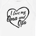 thumbnail image 4 of Inktastic I Love My Oma and Opa in Black Chalk Heart Boys or Girls Baby Bodysuit, 4 of 5