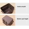 thumbnail image 5 of Dustbin Trash Can Kitchen Wall Mounted Garbage Bin Recycle Compost Bin Bathroom Dustbin(Dark Brown S), 5 of 5