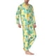 thumbnail image 2 of Balery Pineapples1 Pijama para Hombre de Dos Piezas con Manga Larga, Conjunto de Dormir y Descanso Suave con Bolsillos-Medium, 2 of 7