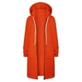 thumbnail image 3 of Aayomet Winter Coats For Women Warm Winter Hooded Coat Coats Outwear Jacket Womens Winter Slim Women's Coat Small Jackets for Women,Orange S, 3 of 5