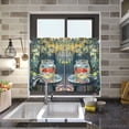 thumbnail image 4 of Yayeee Kitchen Curtains Tier Pair Light Filtering 27"x36" Rod Pocket Short Cafe Window Panel, Sunshine Goldfish, 4 of 7