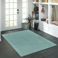 Mainstays Dylan Solid Diamond Traditional Teal Blue Indoor Area Rug, 5