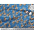 thumbnail image 2 of Soimoi Cotton Cambric Fabric Reindeer Animal Print Fabric by Yard 42 Inch Wide, 2 of 3