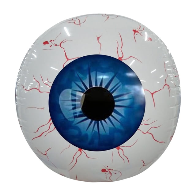 Inflatable Eyeball Pool Float Giant 36 Inch Realistic Eye Design for Halloween Party Decor and Pool Fun