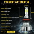 thumbnail image 4 of 6x LED Headlight Bulb High+Low Beam + Fog Light Combo Kit for Buick Lucerne 2006-2011, 4 of 14