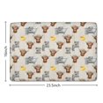 thumbnail image 5 of White Highland Cow Flower Bathtub Flannel Non Slip Door Rugs,Washable Door Mats Indoor,Decorative Door Mats,Dirt-Resistant and Absorbent Doormat for Entrance,Bedroom,Kitchen,Bathroom,23.5"x16", 5 of 5