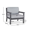 thumbnail image 7 of Real Flame Ortun Aluminum Outdoor Chair With Cushions in Gray, 7 of 7