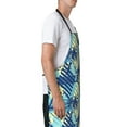 thumbnail image 2 of Uemuo Hawaiian Style Pattern Waterproof Apron Adjustable Dishwasher Apron- Apron for Women Men Heavy Duty Work Apron for Dishwashing Chemical Lab, 2 of 9