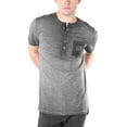 thumbnail image 2 of ZIMEGO Men’s Slim Fit Henley Shirt with Chest Pocket – Casual Textured Cotton Short Sleeve Fashion Athletic Fit T-Shirt, 2 of 6