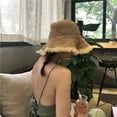 thumbnail image 2 of CoCopeaunt South Korea Lafite Straw Hat, Women’S Summer Outing Sun Visor Hat With Beach Hat, 2 of 6