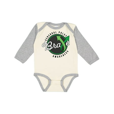 

Inktastic Cerebral Palsy Awareness Brave Gift Baby Boy or Baby Girl Long Sleeve Bodysuit