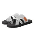 thumbnail image 2 of MIASHUI Outdoor Flip Flops for Women Casual Comfortable Beach Slippers Sandals,Grey,8, 2 of 7
