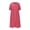 Hot Pink, variant on Daiosportswear Summer Dresses for Women Fashion Women AutumnSolid Causal Turndown Collar Long Sleeve Vacation Button Dress White 10(XL)