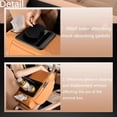 thumbnail image 6 of Multifunctional Pu Leather Car Armrest Box Mat, Car Console Organizer with 2 Side Storage Pockets, Waterproof Interior Organizer for Most Cars(Yellow,1pc), 6 of 6
