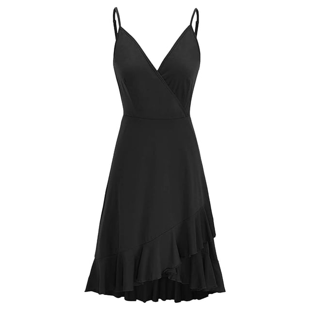 Drppepioner Robe Décontractée pour Femmes à Col en V d'Été, Dos Nu, Imprimée, Robe Maxi pour la Plage